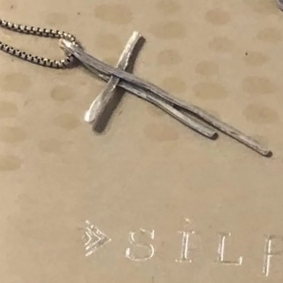 Silpada N5359 Cross Twig Pendant Sterling Silver Necklace - Picture 13 of 15